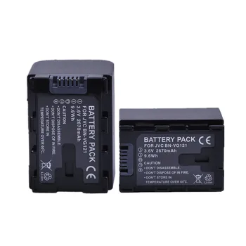 Batmax 4pc 2670mAh BN-VG121 VG121 Fotokameras Akumulatoru akku+Lādētājs Komplekti JVC GZ-HD620 GZ-HD500 GZ-HM320 GZ-HM550 GZ-HM860 GZ-HM960 2