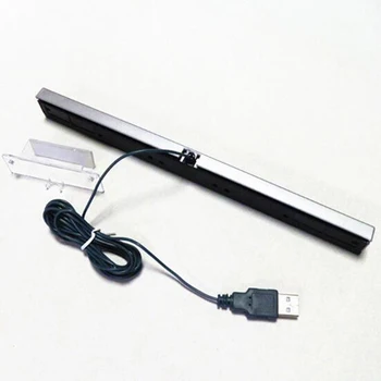 10PCS par Nintend Wii Jaunu Praktisku Vadu Sensors Saņem Bārs Ar USB Kabeli 2