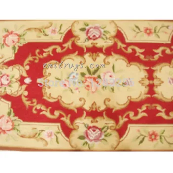 Dubultā Mezgli Rokām austs Paklājs Vintage Royal Dizains Ar Ziedu Izšuvumu Punkti Par Paklāji Dzīvojamā Istaba Muzejā 2