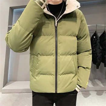 Jaunāko Japāņu kokvilnas-polsterēta jaka, vīriešu, rudens, ziemas jakas tendence sabiezējumu uz leju, polsterēta jaka Instrumenti polsterēta jaka 2
