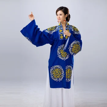 Unisex Dramatisks apģērbi apģērbs, kostīmi pekinas opera drēbes Tradicionālo Huang mei yue Operas Dramaturgic Kostīms, Mantija, Kleita 2