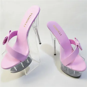 15cm modes sandales pelnrušķītes stikla tupele vasaras kurpes augstpapēžu kurpes jaunā modeļa augstpapēžu sandales 2