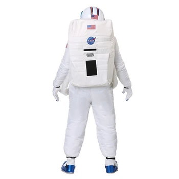 Luksusa Astronauts Cosplay Tērpu Pieaugušajiem Vīriešiem Skafandrs Visuma Zvaigžņu Puse Drēbes Darbības Balsti 2