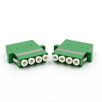 50pc LC/APC Quad optisko Adapteri Singlemode Zaļā optiskās šķiedras savienotāju LC APC ftth savienotāju SM bezmaksas piegāde IL 2