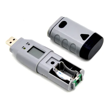 USB LCD 2 Kanālu Mitrumu Temperatūras Datu malkas Cirtējs Diktofonu Ar Programmatūru Mitrumu Temperatūras Datu malkas Cirtējs Ieraksti 2