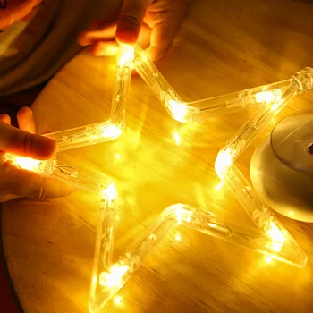 Ziemassvētku piesūcekni, Gaismas, Svētku Telpu Dekorēšana Laternu Akumulatora Kaste Ziemassvētku Apdare, LED String Light Atmosfēru Gaismas 2