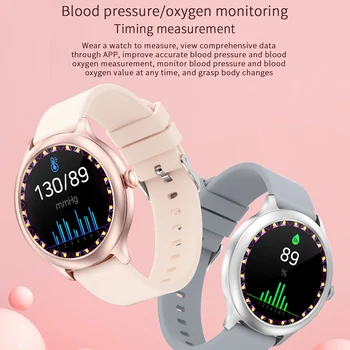 ESEED Dāmas Smart Skatīties DK19 Sirdsdarbības ātruma Noteikšanas Miega Uzraudzības Smartwatch Ūdensizturīgs Sieviešu rokas Pulkstenis 2