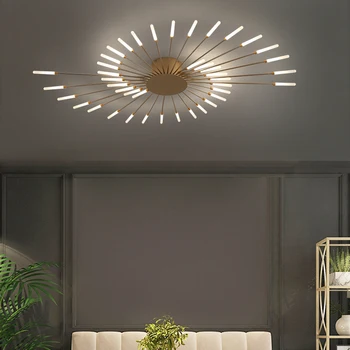 Multi-galvas LED Griestu lampas mājas dzīvojamā istaba Guļamistaba Auduma, kafijas veikals uz Virsmas montēta Mājas Deco Mūsdienu LED Griestu lampas 2