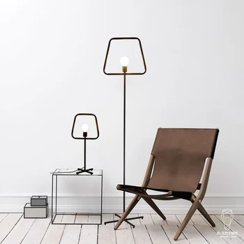 Mūsdienu minimālisma modes dizaina dzelzs sākotnējā individuālā dzīvojamā istaba, guļamistaba, ēdamistaba, pētījums, galda lampas grīdas lampas 2