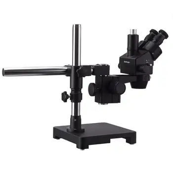 7X-135X Black Trinokulara Stereo Tālummaiņas Mikroskopa uz Vienu Roku Boom Stand ar lieljaudas 80-LED Ring Light & 10MP USB3.0 Digitālās 2