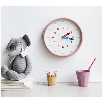 Bērnu multfilmas sienas pulkstenis mācību personalizētu radošo pulkstenis dzīvojamā istabā klusums sienas pulkstenis Ziemeļvalstu mūsdienu vienkāršība 2