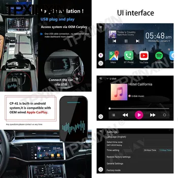 TPXINXIN Android USB Box Apple Carplay Bezvadu Spoguļa Saites, LAI Benz C GLA E S CLS GLC GLE GLS G R SLC SL 2017 2018 2019 2020 2