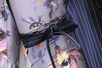 Apģērbs gada rudenī 2019 Hong Kong aromāts raksturs Yin un Yang krāsu drukas dāmas uzvalks ar vesti 2