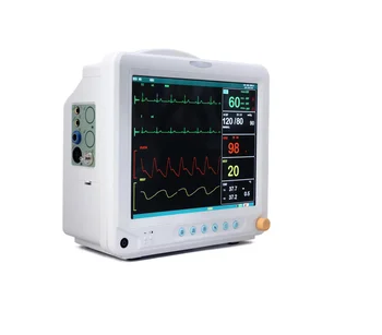 Pēc izvēles touch ekrānu un Atbalstot 6 kanālu EKG YJ-F5 Vairāku parametru Pacientu Monitors 2