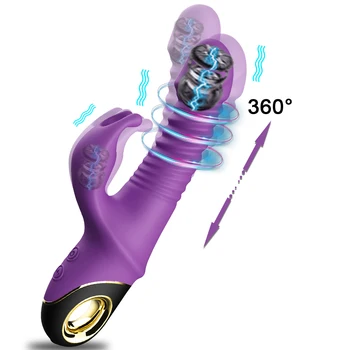 Ir 2021. Trušu Vibrators Automātiskā Teleskopiskie Rotācijas G-Spot Klitora Stimulators Sieviešu Masturbācija Seksa Rotaļlietas Sievietēm, Pieaugušajiem 18 2