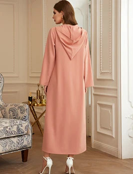 Ramadāna Marokas Kaftan Musulmaņu Modes Dubaija Abaya turku Kleitas Abayas Sieviešu Caftan Marokens Islāma Kleitu Musulman De Režīmā 2