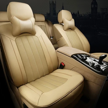 CARTAILOR Automašīnu Seat Covers & Balsti Fiat Bravo Auto Sēdekļa Vāku Ādas & Leatherette Sēdekļu Spilveni Auto Piederumi 2