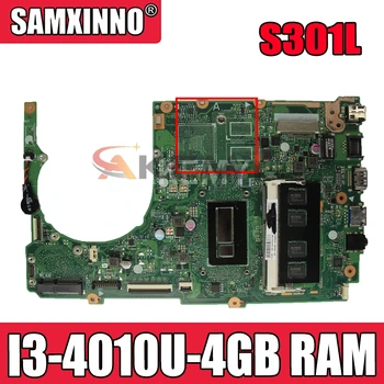 S301L S301LA mātesplati Par Asus S301LA REV2.2 Mainboard I3-4010U-4GB RAM Procesors Pārbaudīta 2