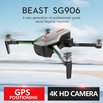 Zvērs SG906 GPS 5G WIFI FPV Ar 4K Ultra clear Kamera Brushless Selfie Salokāms X193 RC Dūkoņa Quadcopter RTF Black VS F11 B4W 2