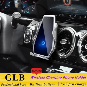 Par Mercedes Benz GLB X247 2020-2021 Auto Telefona Turētājs Gaisa Ventilācijas Bezvadu Lādētāju 360 Navigācijas Turētājs GPS Atbalsts 2