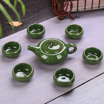 Rūpnīcas tiešā tirdzniecība saldēti tējas komplekti speciālās keramikas kung fu kopumu, Taivāna krāsains saldējums dāvanu komplekts tējas komplekts 2