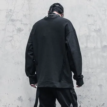 Unisex nelegālo izsakās Vīriešu apģērbu Harajuku Lentes hoodied Kārta kaklu garām piedurknēm Krekls streetwear Hiphop lielgabarīta 2