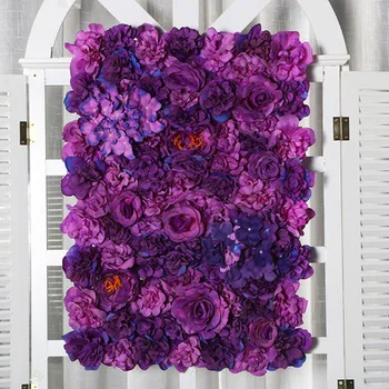 Upscale Kāzu Fons Ziedu Centerpieces Panelis Rožu Hydrangea Ziedu Sienas Puse Rotājumi Piederumi 2