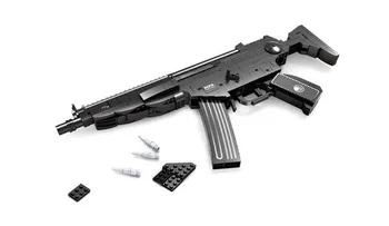 597Pcs Ieroču Heckler & Koch MP5 Submachine Guns Modeli, Celtniecības Bloki, Brinquedo Klasisko Ķieģeļu Izglītojošas Rotaļlietas Bērniem 2