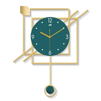 Ziemeļvalstu pulkstenis sienas pulkstenis dzīvojamā istabā gaismu luksusa mūsdienu vienkāršu personību radošā mākslas pulkstenis sienas modes mājas apdare 2