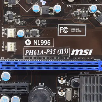 MSI PH61A-P35 (B3) Intel H61 LGA 1155 Desktop PC Mātesplati DDR3 16.G Core i7/i5/i3 Procesoru DVI USB3.0 PCI-E X16 1155 ATX UEFI BIOS 2