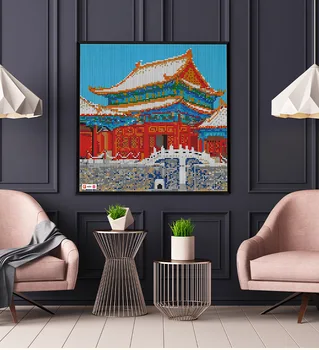Radošā Imperial Palace pasaules Slaveno arhitektūras km celtniecības bloku Pikseļu mākslu, glezniecību, ķieģeļu apkopot rotaļlietu kolekcija 2