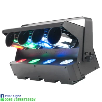 Četras mucas LED Lāzera Skeneris 4x10W RGBW 4IN1 DJ Diskotēka Skatuves Apgaismojums Projektors DMX512 Puse Ziemassvētki Pilnu Krāsu Stars, kas Pārvietojas Ray 2