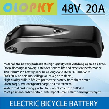 Ir 2021. 48Velectric velosipēdu akumulatora Hailong 18650 akumulatoru bloks 48V 20Ah 52V 17ah20ah 36V 17ah 20Ah spēcīgu velosipēdu no litija baterijas 2
