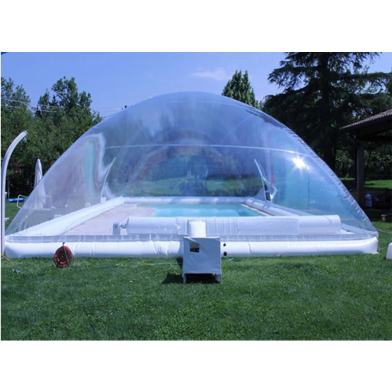 Āra pārredzamu bez ventilatora piepūšamo baseinu burbulis dome, gaisa skaidrs, piepūšamo baseinu griestu vāks Attēls 2