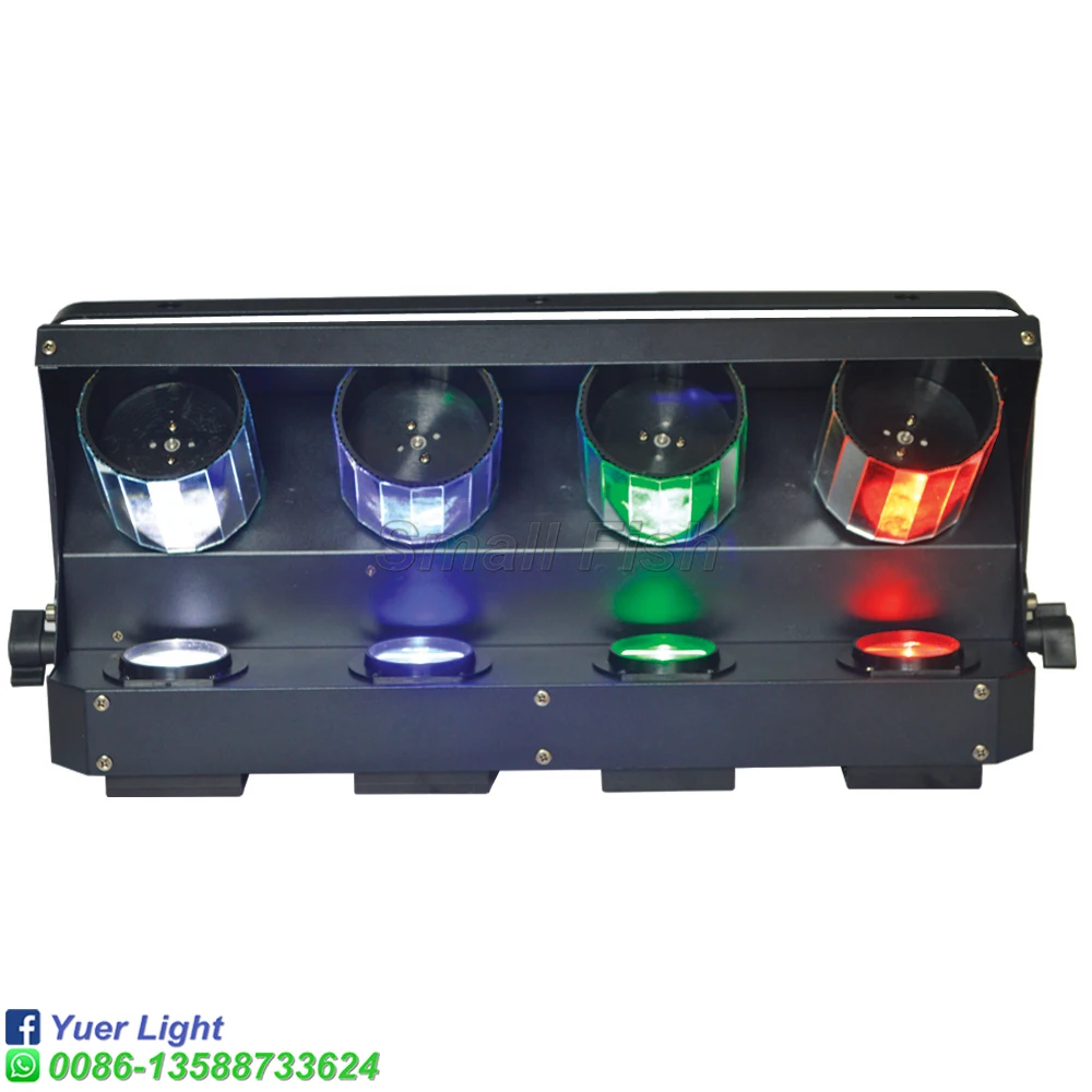 Četras mucas LED Lāzera Skeneris 4x10W RGBW 4IN1 DJ Diskotēka Skatuves Apgaismojums Projektors DMX512 Puse Ziemassvētki Pilnu Krāsu Stars, kas Pārvietojas Ray Attēls 3
