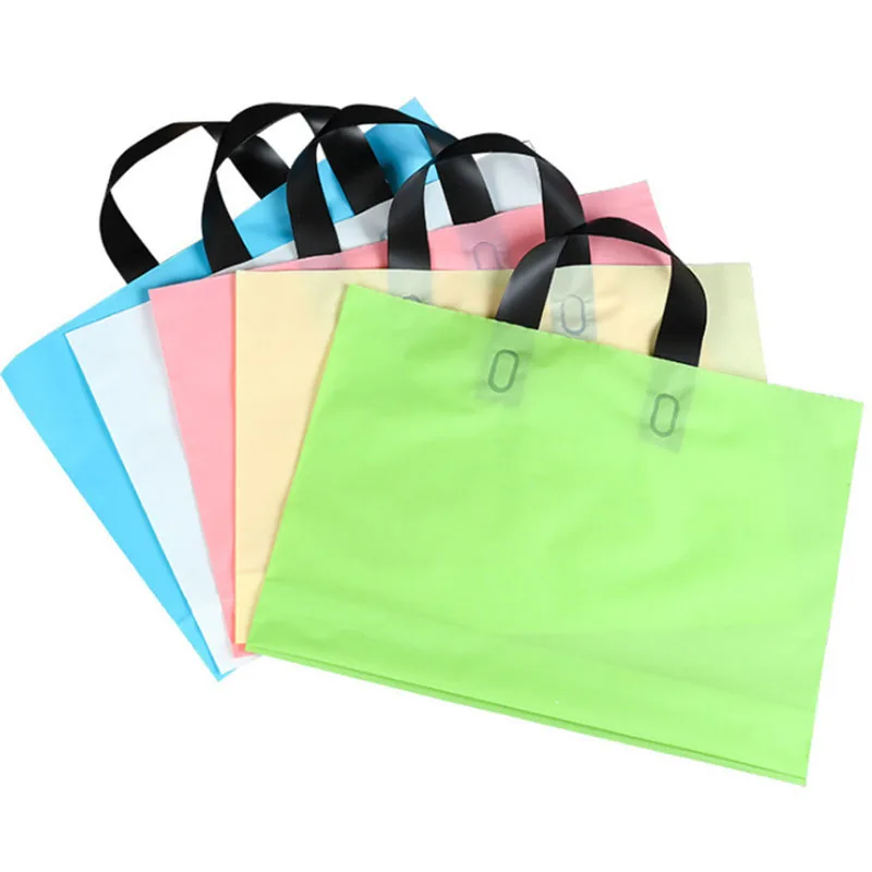 100gab PE portatīvo plastmasas maisā rozā portatīvie portatīvo apģērbs, soma, iepirkumu soma var pielāgot ar LOGO Attēls 5