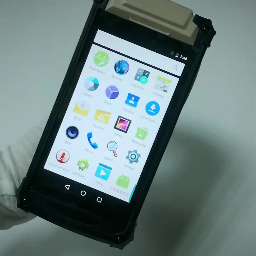 7 metri, Android 6.0 Impinj R2000 UHF RFID Rokas lielos attālumos PDA lasītājs Noliktavas Uzskaite Attēls 5