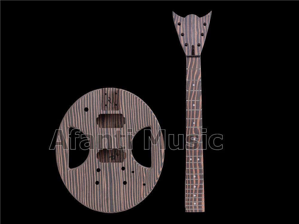 Afanti Ģitāras Komplekts Ķermeņa Pusfabrikāti Nepabeigtā Daļa Kakla Ģitāras Ķermeņa Aparatūras Mūzikas Super DIY Elektriskā Guitarra Komplekts (JAUTĀT-05) Attēls 3
