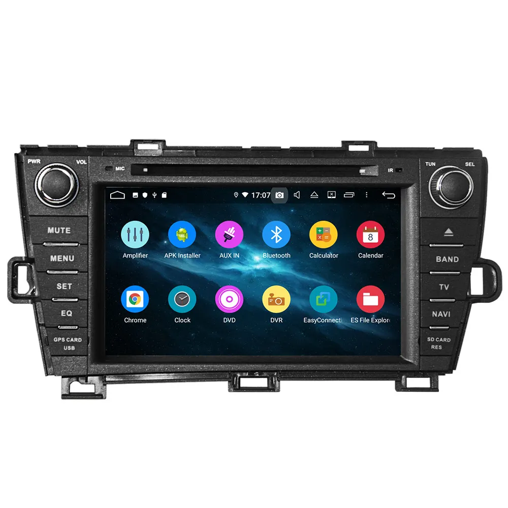 Android 9.0 Auto DVD Atskaņotājs, GPS Navigācija, Toyota Prius, RHD, hla 2009. - 2013. gadam labo Auto Radio Stereo magnetofona Multimediju Atskaņotājs Attēls 5