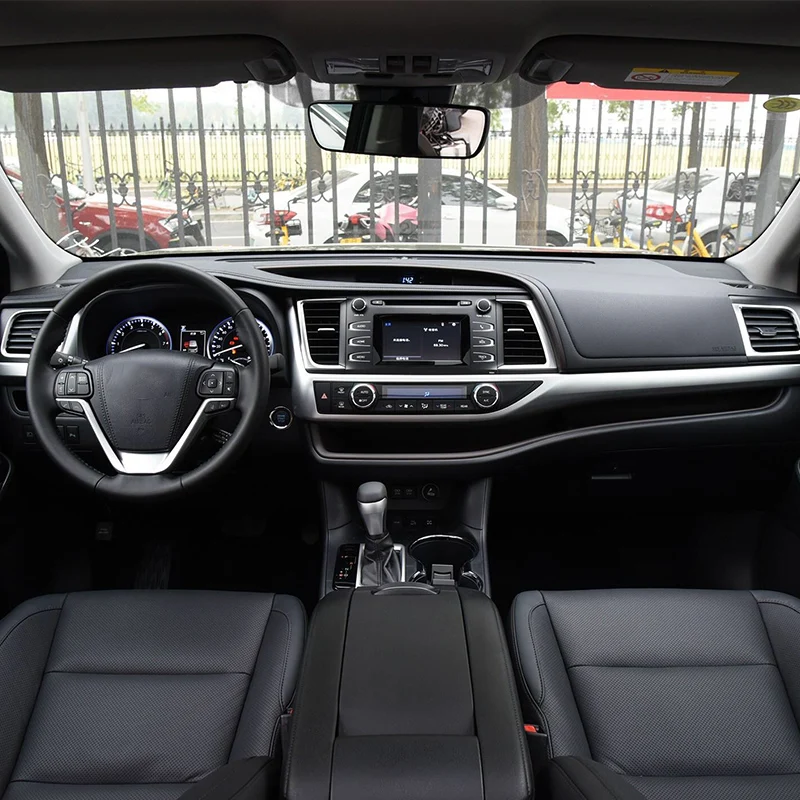 Auto QI Bezvadu Lādētāju Toyota Highlander 2018 2019 -Piederumi 15W Tālruņa Lādētāja Uzlādes Plate Interjera Pārveidošana Attēls 4