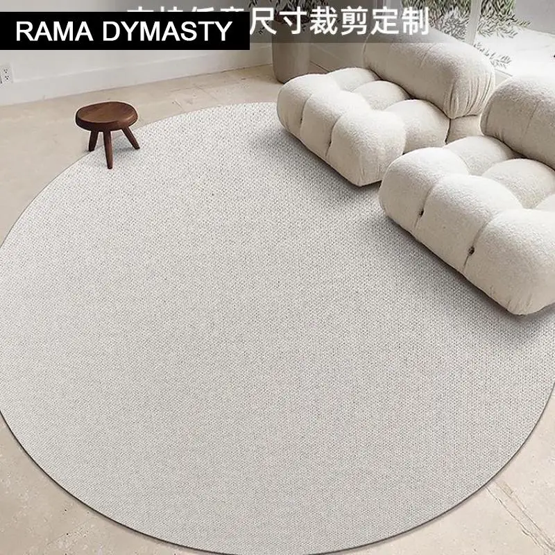 Modernā stilā guļamistaba tīrtoņa krāsu kārtu paklāju vienkāršs un elegants vilnas grīdas paklājs gultas segu Attēls 1