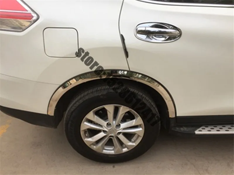 Nerūsējošā tērauda automašīnu riteņu uzacu apdares lentes apdares Auto Stils priekš Nissan X-Trail T32 2016 Attēls 1