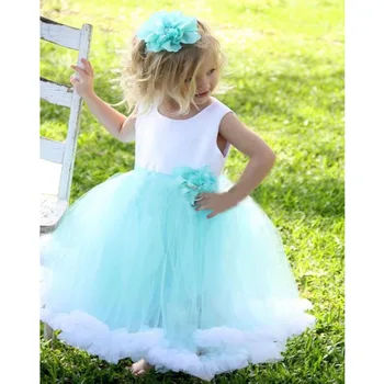 Zaļā meitene grezna kleita vintage arābu milzīgais tilla īsām piedurknēm cute princese puse puķu meitene skaista kleita mazs bērns pirkt \ Kāzu Kleita ~ www.xenydancestudio.lv 11