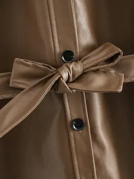 2022. gada pavasarī jaunā dubultā kabatas lakatu, mazgā džinsa jaka sieviešu polo apkakli, garām piedurknēm vienu krūtīm, kultūru jean mētelis high street pirkt \ Jakas ~ www.xenydancestudio.lv 11