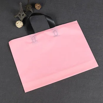 100gab PE portatīvo plastmasas maisā rozā portatīvie portatīvo apģērbs, soma, iepirkumu soma var pielāgot ar LOGO