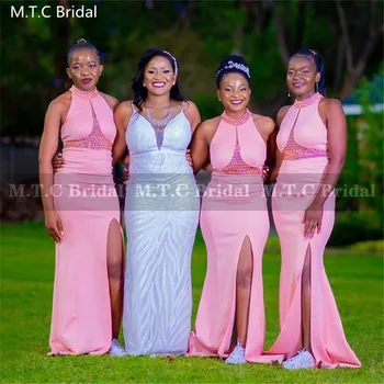 Āfrikas sirēna līgavas kleitas lavandas pie pleca garu šķēlumu kāzu kleitas satīna istabene goda tērpi pirkt \ Kāzu Kleita ~ www.xenydancestudio.lv 11