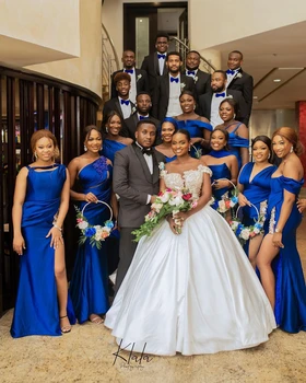 Dienvidāfrikas nigērija meitenes, līgavas kleitas 2019 ilgi vasaras valsts dārza oficiālu kāzu svinības viesu istabene goda tērpi pirkt \ Kāzu Kleita ~ www.xenydancestudio.lv 11