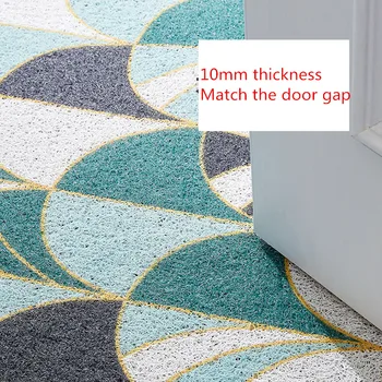 PVC plastmasas Stieples cilpa paklājiņš Anti-slip berzes netīrumiem paklāju Ieejas durvīm mat Koka grīdas aizsardzību mat pielāgot ūdensizturīgs paklājs