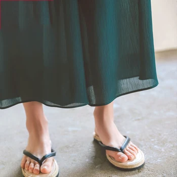Pavasarī un vasarā plaša kāju bikses sieviešu elastīgs viduklis dizaina pretgrumbu sieviešu bikses 25009# pirkt \ Dibeni ~ www.xenydancestudio.lv 11