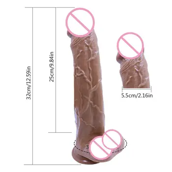Milzīgs reāli sieviešu liela izmēra dildo 9 krāsu silikona seksa rotaļlieta, biezu gaļas stick 18 seksa produkti sieviešu masturbācija dildo pieaugušo pirkt \ Seksa Rotaļlietas ~ www.xenydancestudio.lv 11